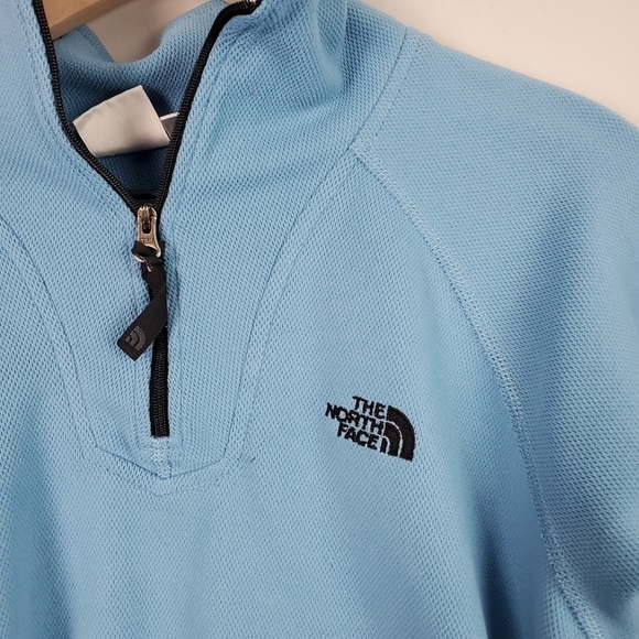 The North Face Blue Quarter Zip Pullover Women Small - Picture 2 of 5